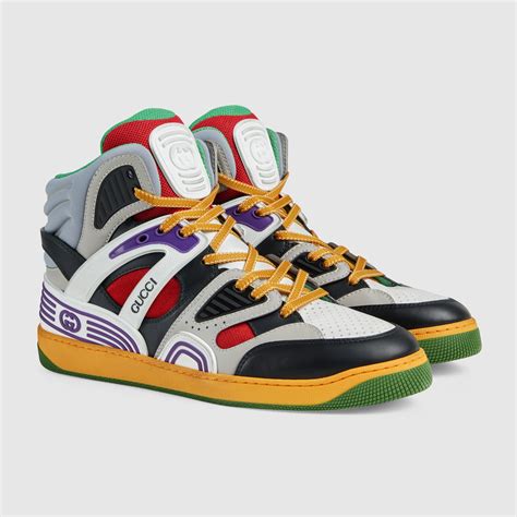 scarpe gucci basket|Gucci basket high top.